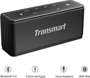 Tronsmart Element Mega SoundPulse™ - Bluetooth 5.0 - Speaker met krachtige 40W Output - 3D Digital Geluid - TWS - Intuitive Touch Control - Zwart