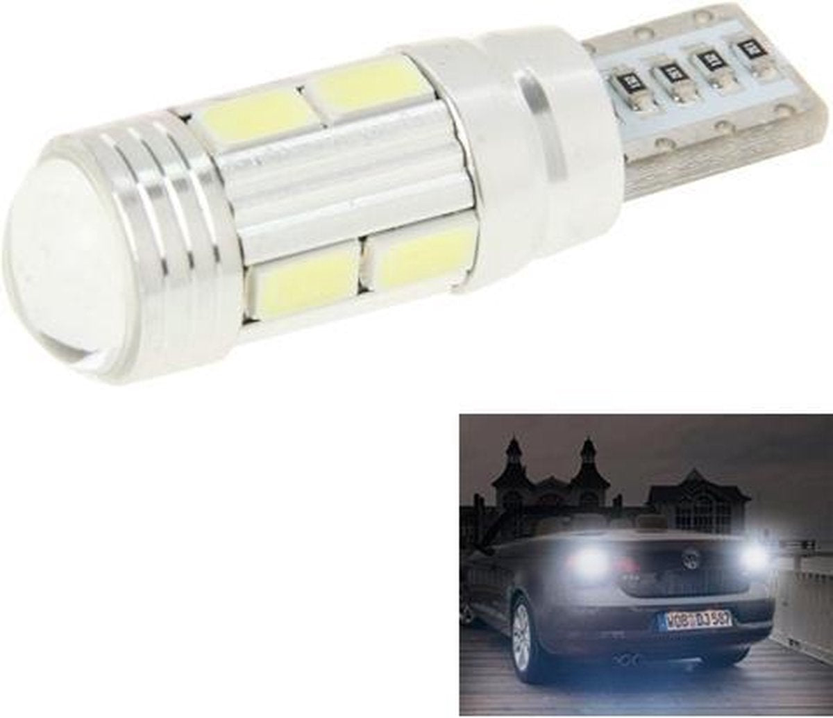 T10 4W witte 200LM 10 LED SMD 5730 back-up achteruitrijlicht knipperlichtlamp voor voertuigen