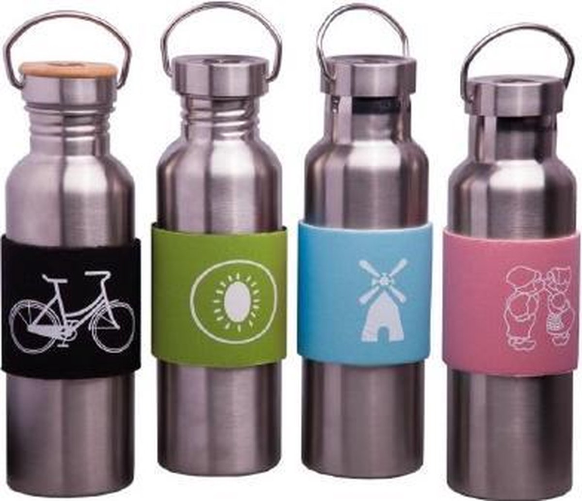 Retulp/Tulper - sleeve voor thermosfles - zwart fiets
