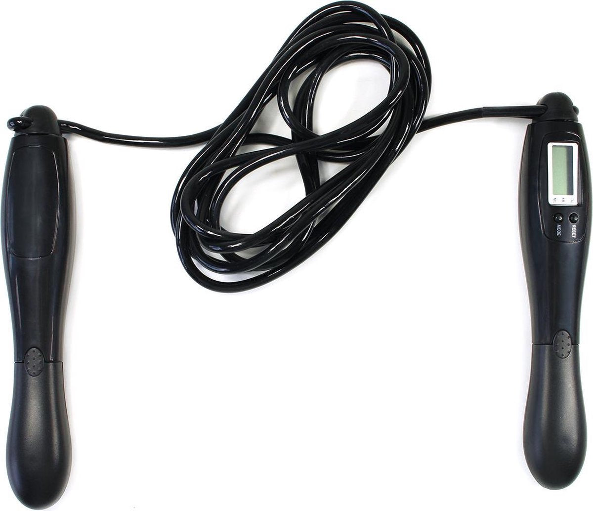 JAP Sports - Professioneel springtouw met digitale teller - Verzwaard - Verstelbaar - Met kogellagers - Speedrope voor volwassenen en kinderen - Sport artikelen - Fitness