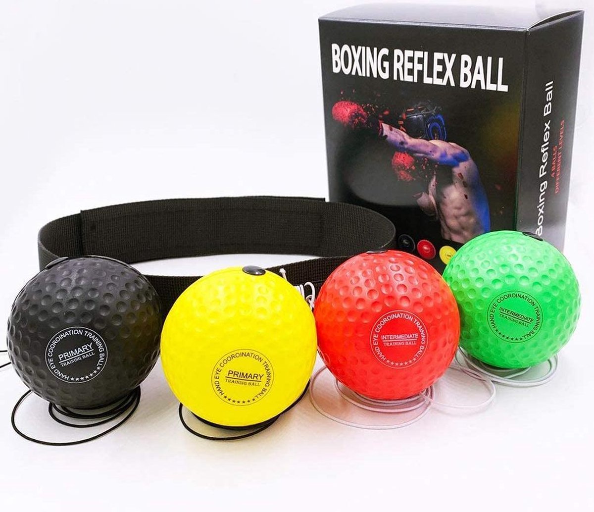 Boxing Reflex Ball Set - Verstelbare Hoofdband