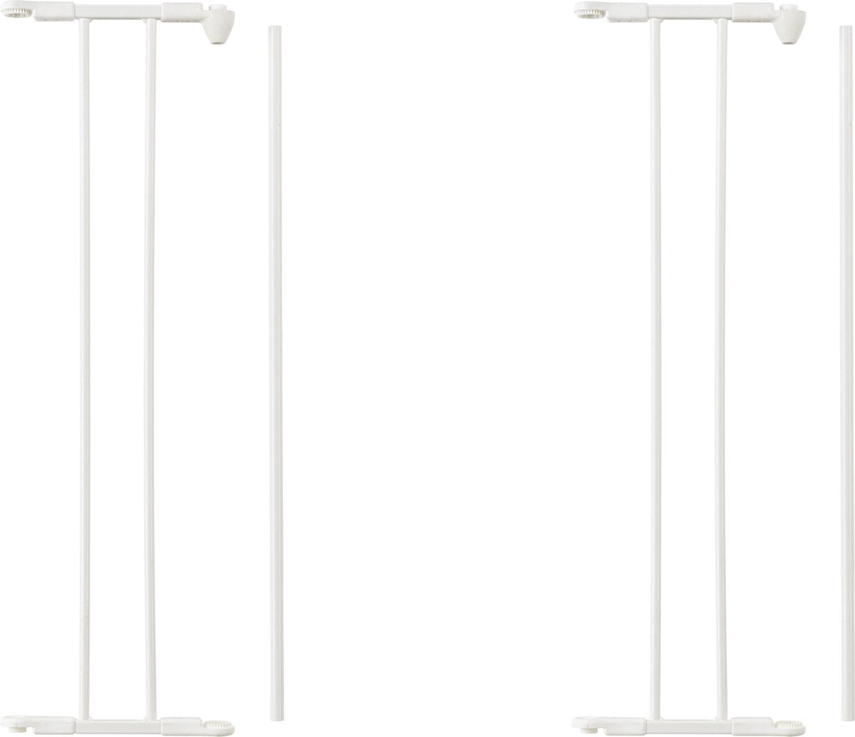 BabyDan DuoPak Flex Verlengdeel 20 cm Wit 71cm hoogte  (2 uitbreidingen :1 verpakking) Voor de Flex systeemhekje.