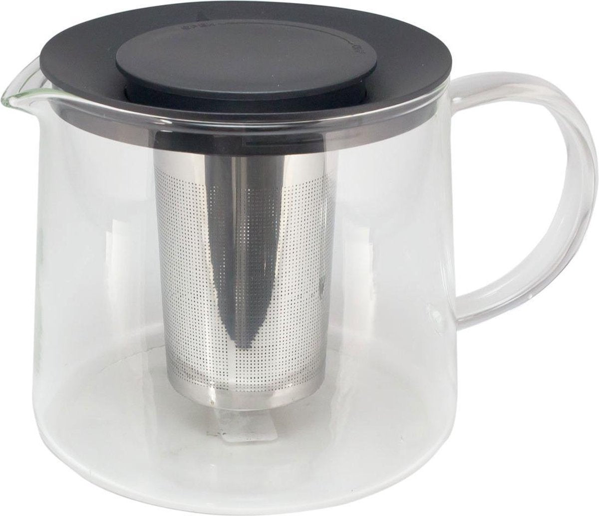 Theepot - 1.5 Liter - Glas - RVS Filter