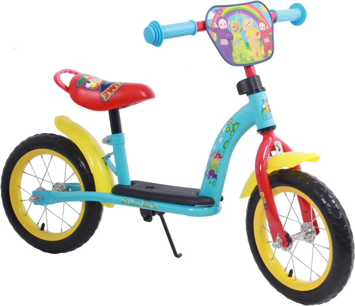Teletubbies Loopfiets - Jongens en Meisjes - 12 inch - Blauw/Rood/Geel