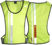 Wowow Jacket 3.2 Dark - Loophesje Fluorgeel met Led voor/achter - Maat Xs / S