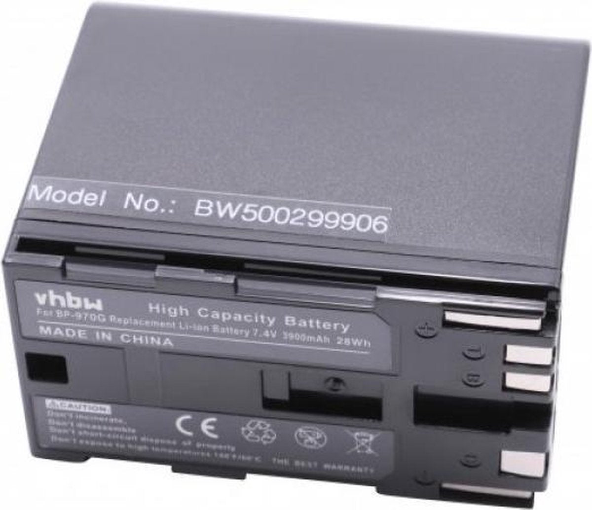 VHBW Camera accu compatibel met Canon BP-970 / 3900 mAh