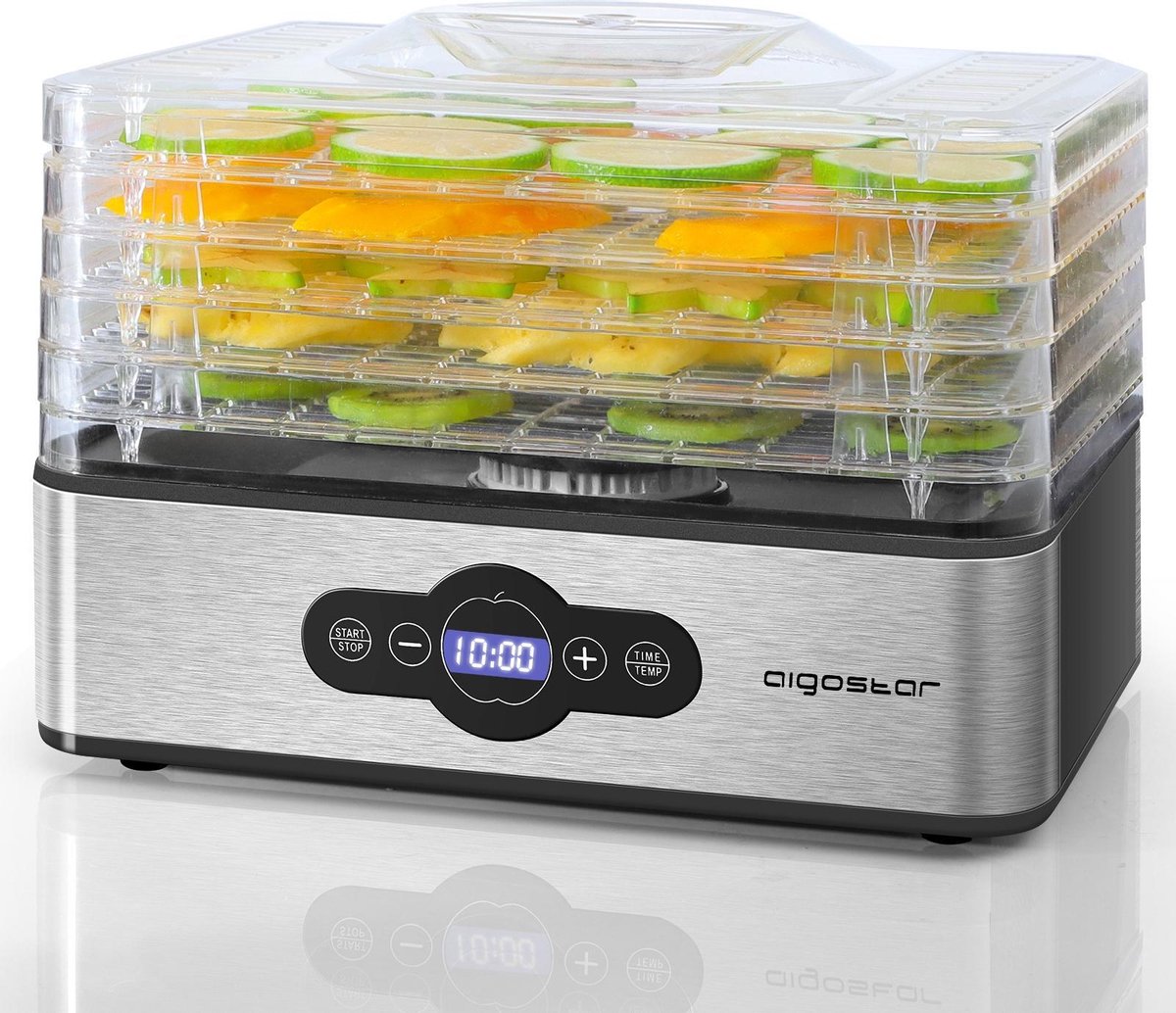 Aigostar Crispy 30INI - Voedseldroger - Elektrische Droogautomaat - 5 lagen