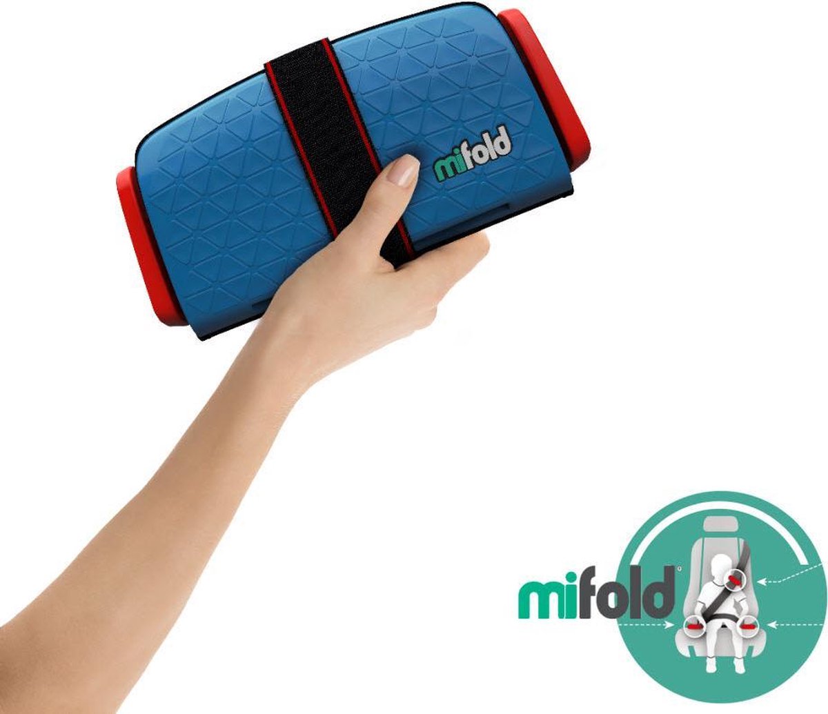 Mifold zitverhoger- De meest compacte zitverhoger- blauw