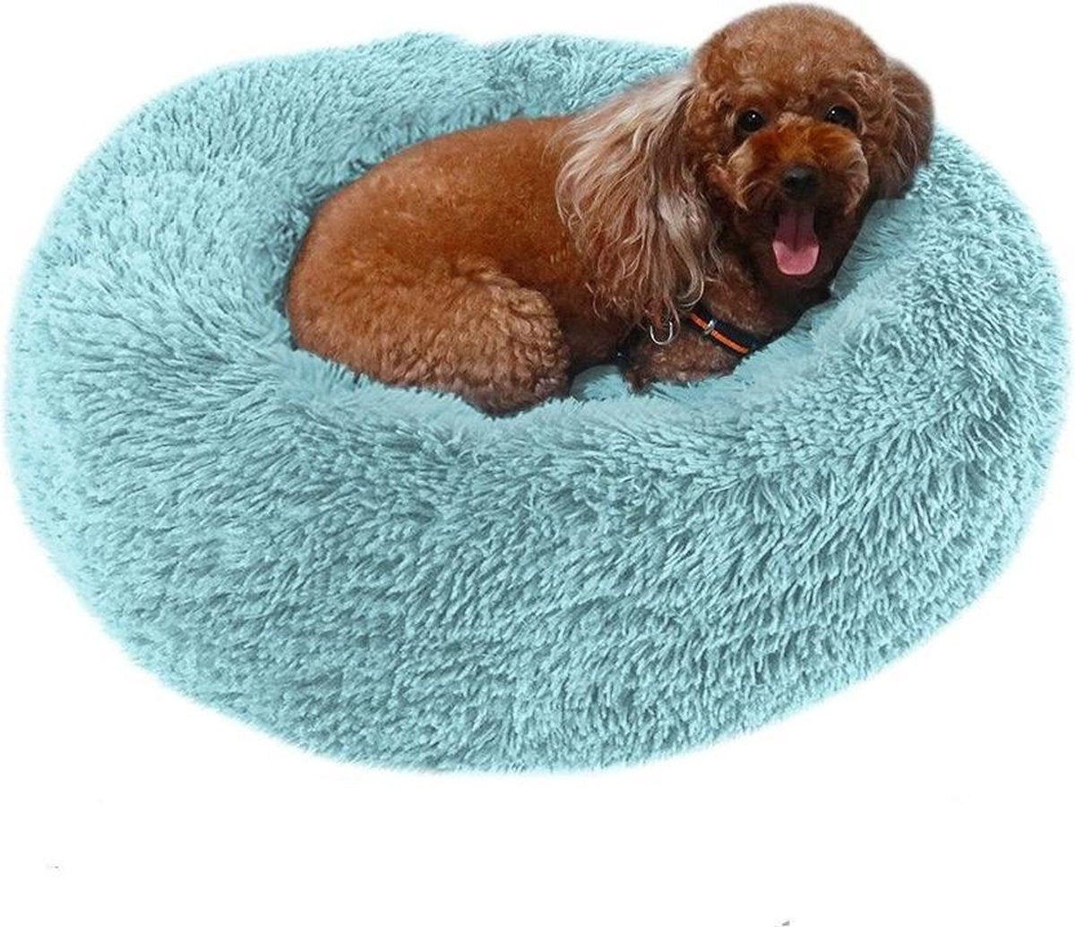 Ronde Donut mand -Superzacht en Luxe-Honden en katten Donutmand-hondenkussen-kattenkussen-40CM
