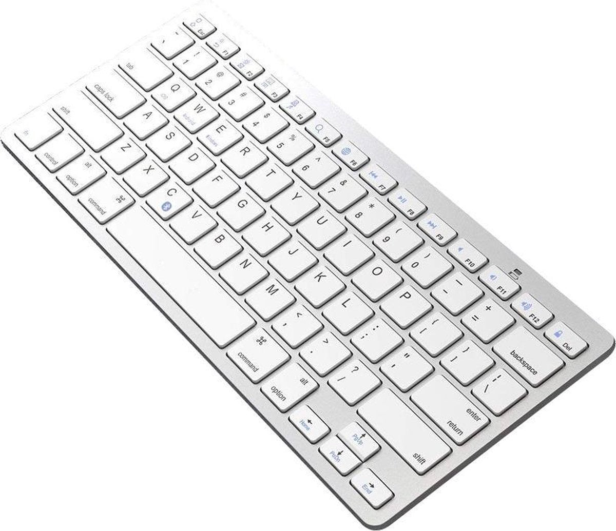 Draadloos Toetsenbord - Premium Toetsenbord draadloos met Bluetooth – Universeel QWERTY keyboard – geschikt voor o