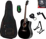 Fazley W50CB starter set western gitaar zwart