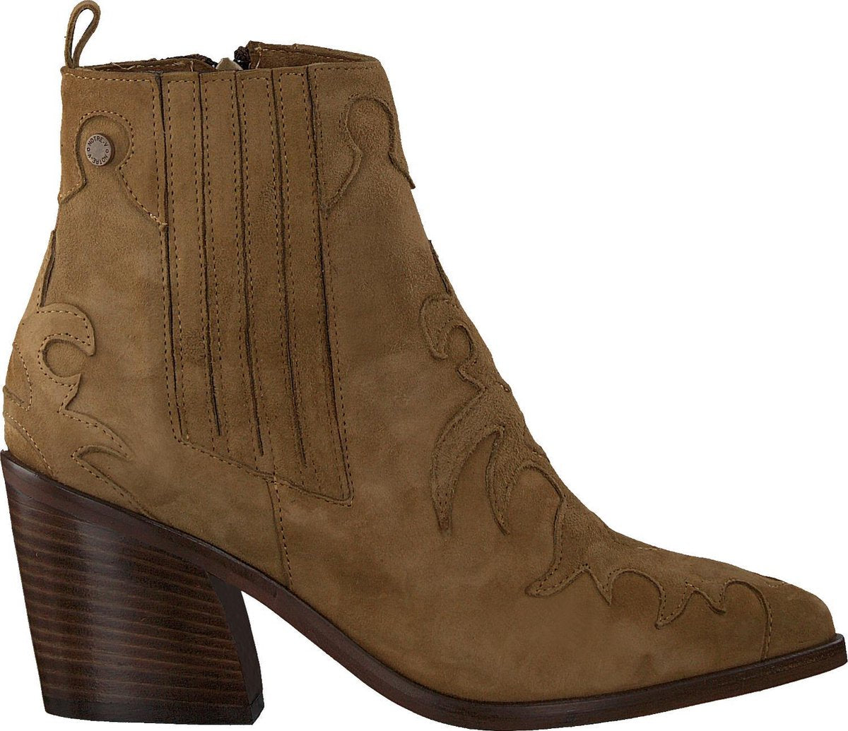 Notre-V Ah21 Enkellaarsjes - Enkelboots - Dames - Camel - Maat 41