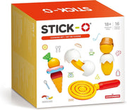 Stick-O Kookset - 16 onderdelen - magnetisch speelgoed - speelgoed 1 jaar - peuter speelgoed jongens en meisjes - baby speelgoed - speelgoed jongens 2 jaar