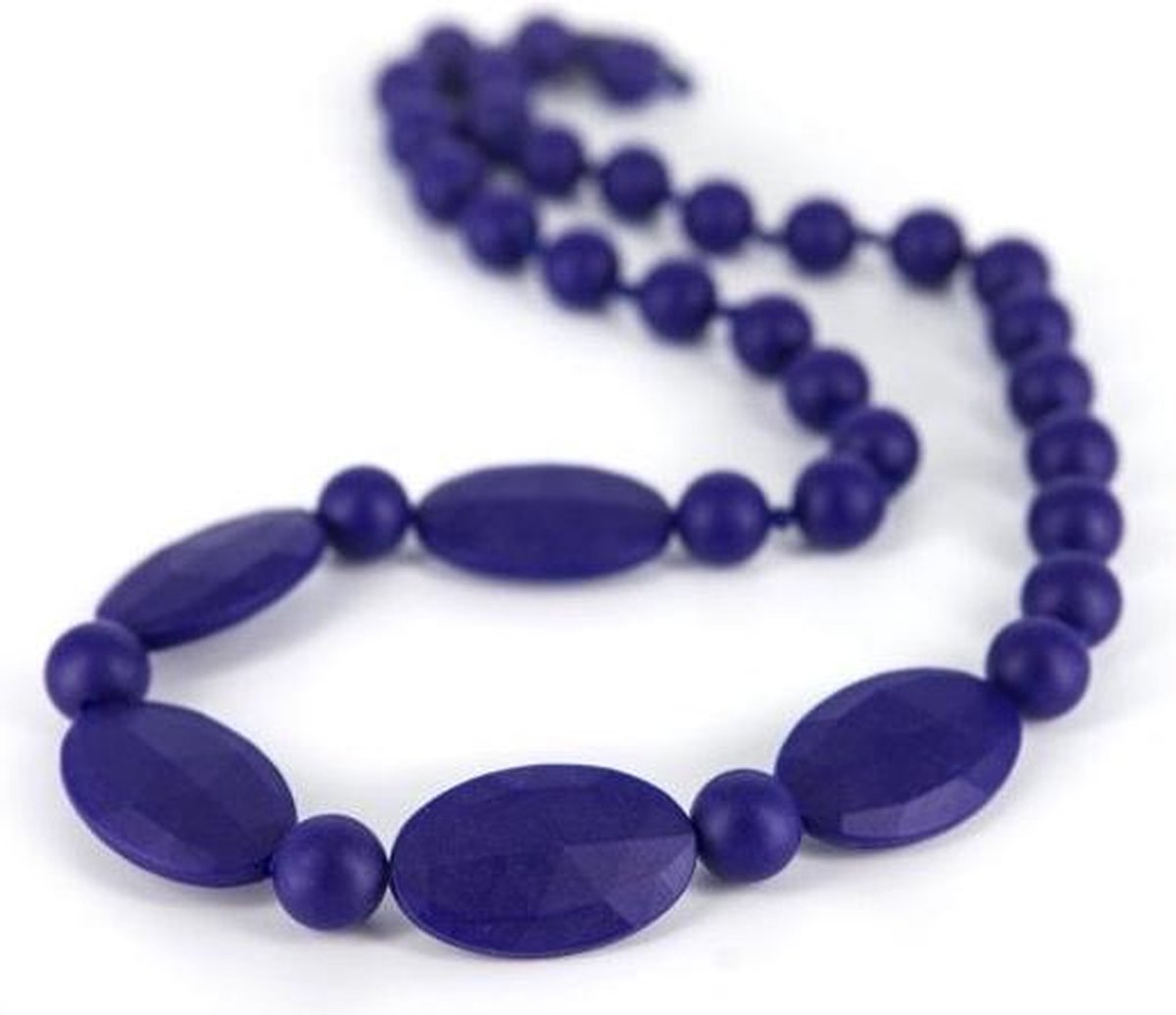 Lollipops & More Bijtketting Licorice 85 Cm Silicone Navy