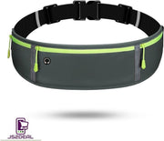 JS2DEAL - heuptasje sport - Grijs Blauw – running belt – hardloop heuptas - verstelbare buideltas