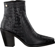 Notre-V 30128 Enkellaarsjes - Enkelboots - Dames - Zwart - Maat 38