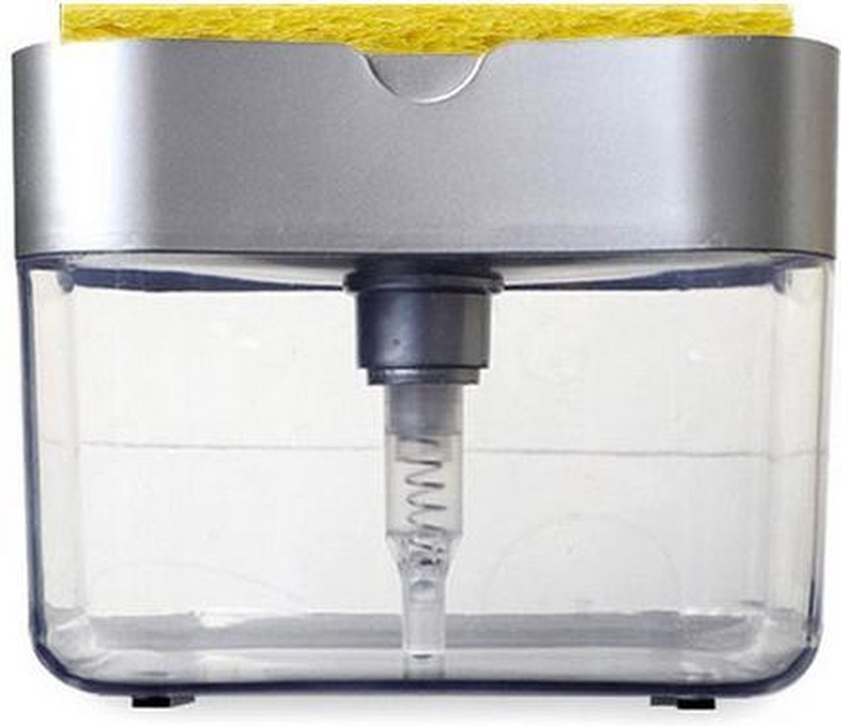 Zeepdispenser - Dispenser voor Vloeibare Zeep - Automatische Dispenser - 2 in 1 - Zeepdoos - Dispenser - Zilver