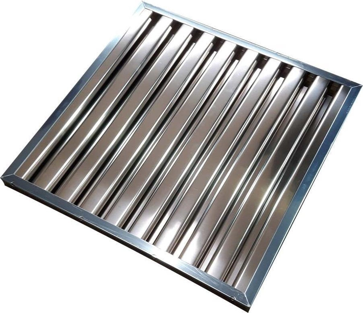 Lamellenfilter 500x500x25mm voor Horeca Afzuigkap