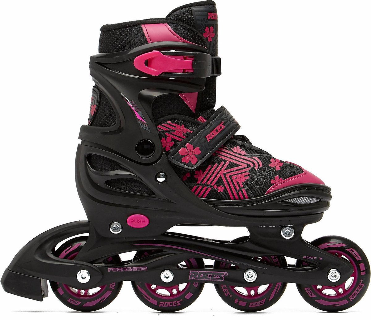 Roces Jokey 3.0 Skeelers / Inline Skates - Roze - Kinderen - Verstelbaar - Maat 38/41