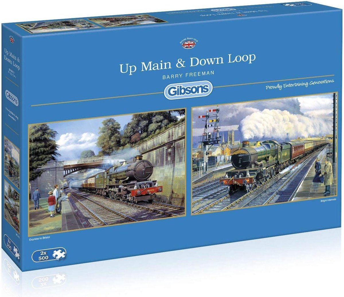 Gibsons puzzel Up Main & Down Loop - 2 x 500 stukjes