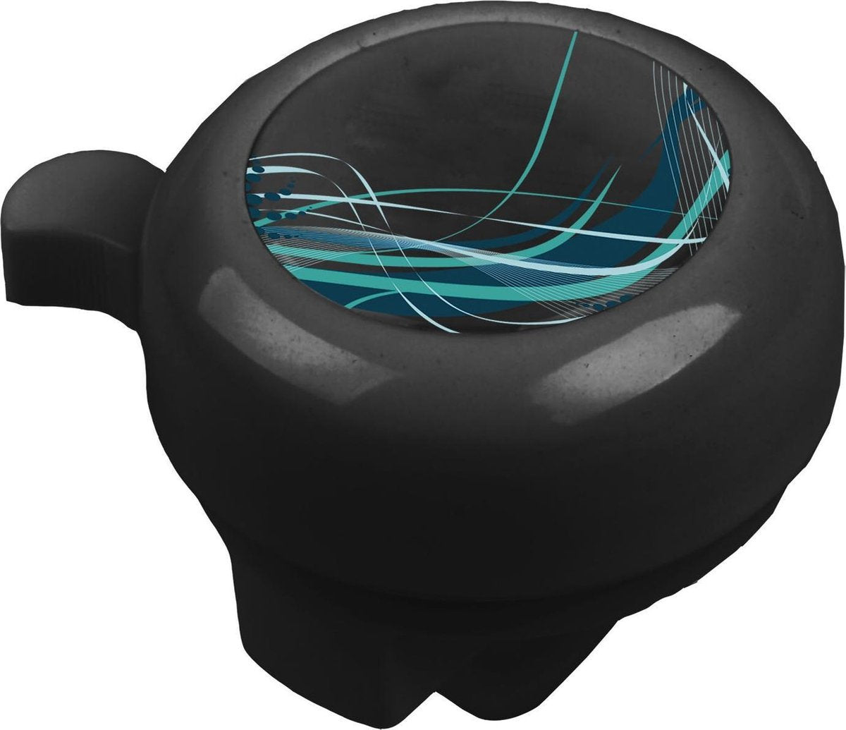 M-wave Stalen Fietsbel 3d Afbeelding Zwart