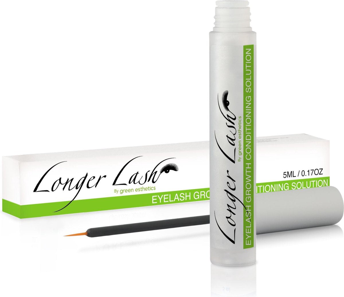 Longer Lash: Wimper- en Wenkbrauwen Groei Serum 5ml uit USA - samengesteld met natuurlijke ingrediënten samen met 2 soorten peptiden en geen parabenen of conserveermiddelen.