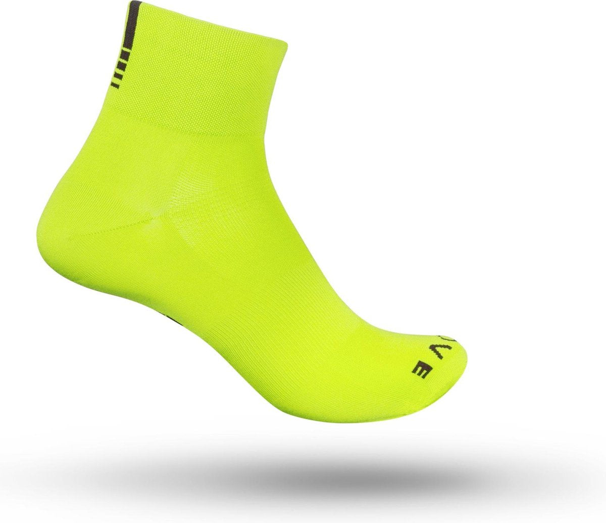 GripGrab Lightweight SL Short Fietssokken - Geel Hi-Vis - Maat S - (38-41)
