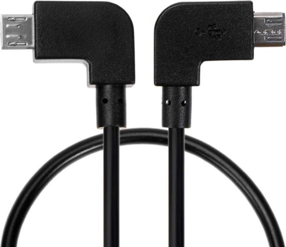 50CAL OTG kabel 30cm micro-USB >> micro-USB (Android) stroom