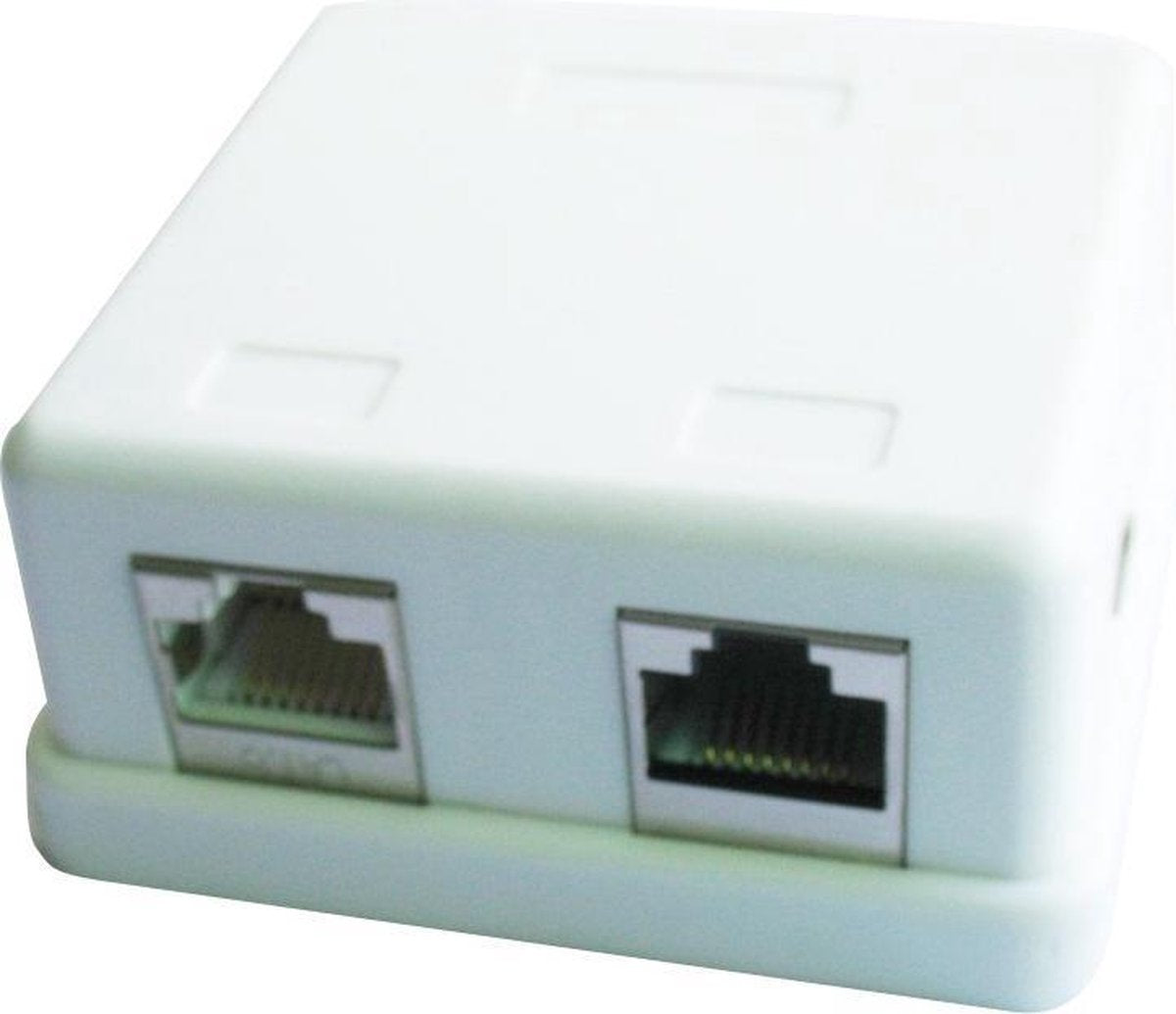 2-poorts LAN opbouwdoos