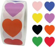 stickerrol -  500 stickers hartjes - beloningsstickers - stickers voor kinderen - stickervellen -  Blijderij