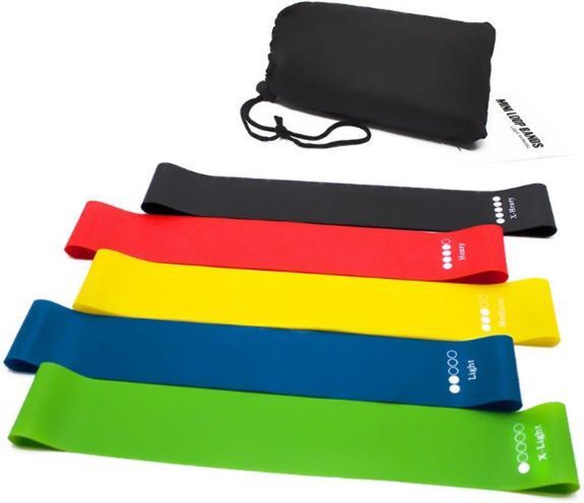 Discision Weerstandbanden - Booty Bands - 5 Banden - Verschillende Sterktes