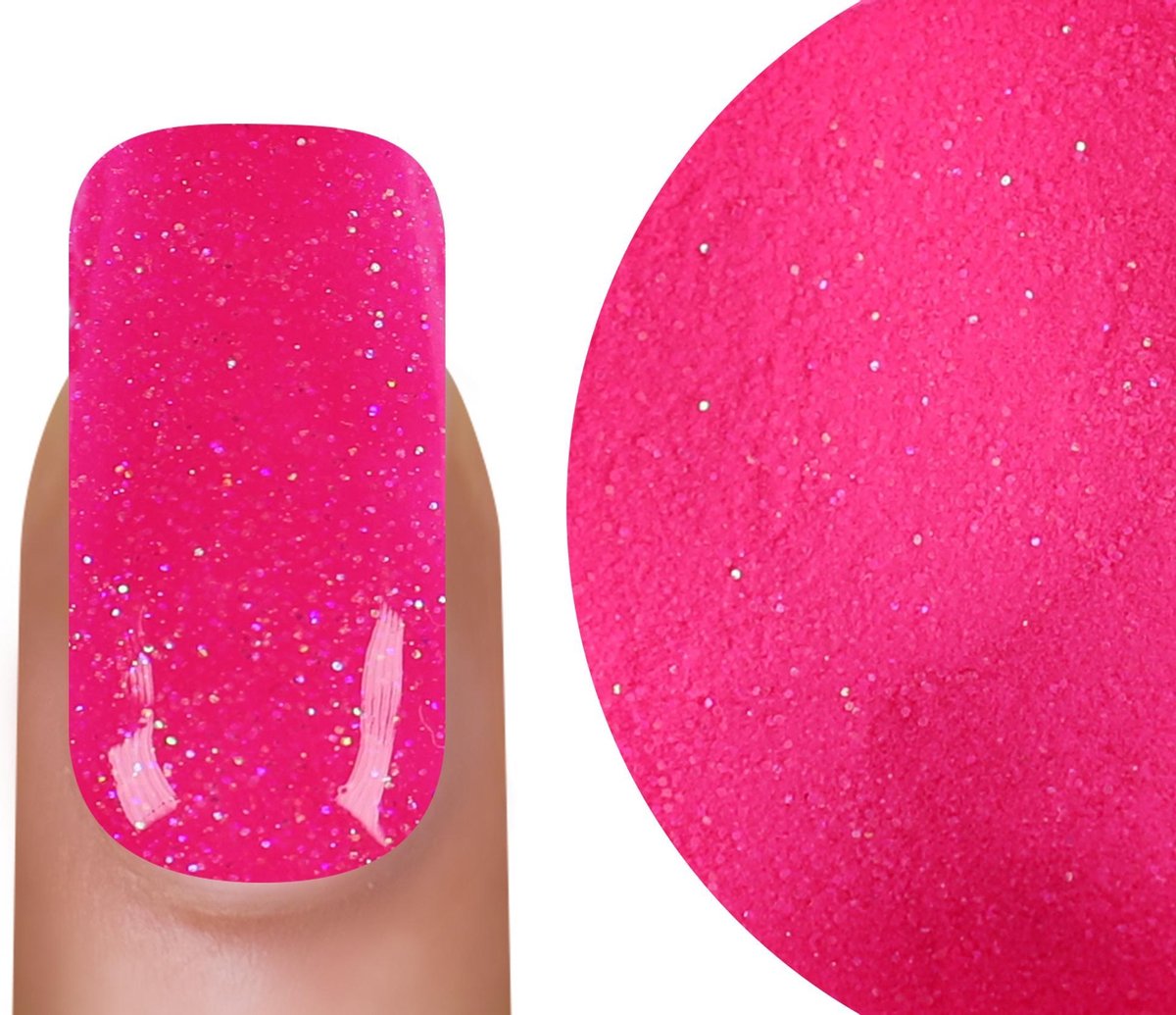 Acrylpoeder Fuchsia Glitter A003
