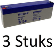 3 Stuks Loodaccu Ultracell UL 12v 2600mAh