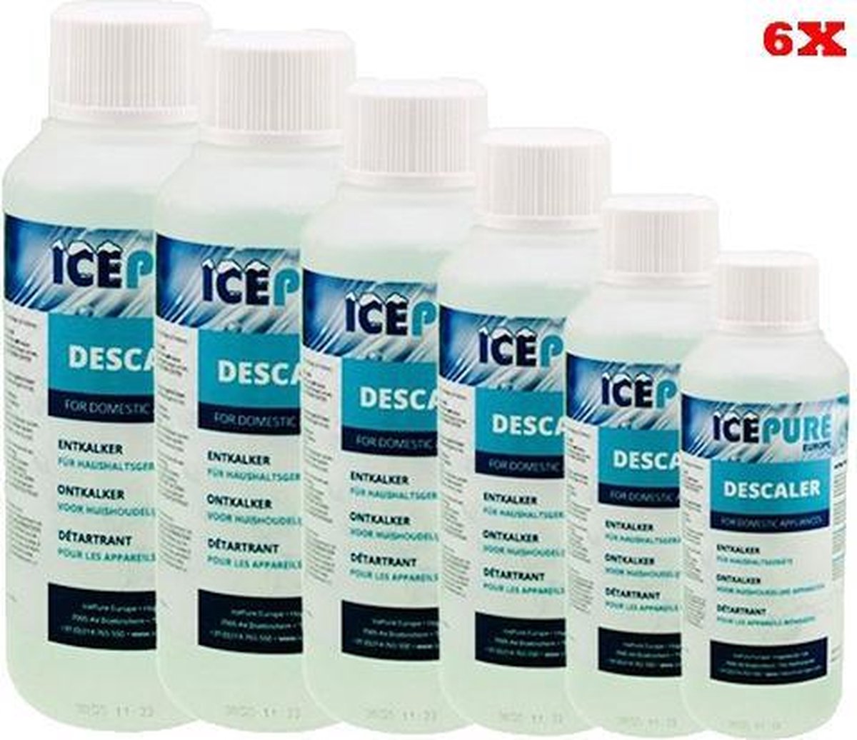 Ontkalker voor Delonghi / Saeco / Philips / DLSC003 / CA6700 - Universele Ontkalker van Icepure- 6 stuks