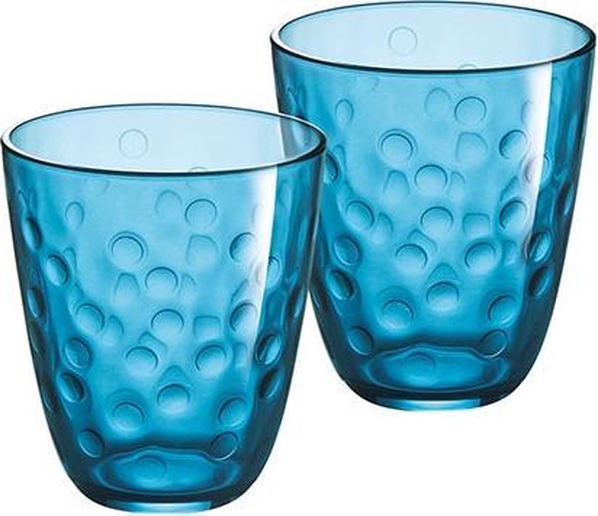CONCEPTO BULLE PEPITE GLAS BLAUW 31CL