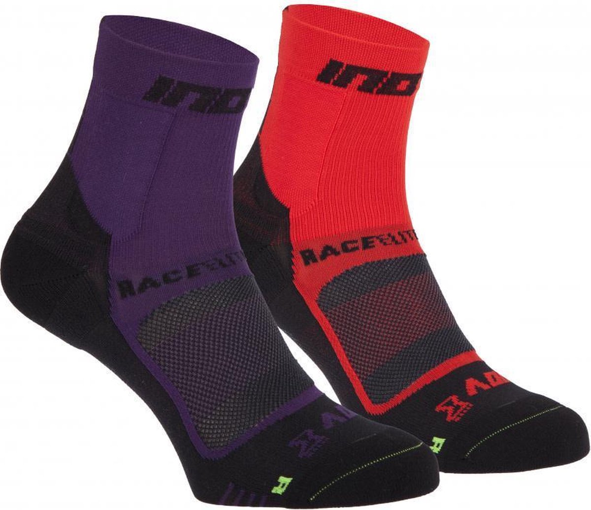 Inov-8 Race Elite Pro Sokken Paars/Zwart/Rood