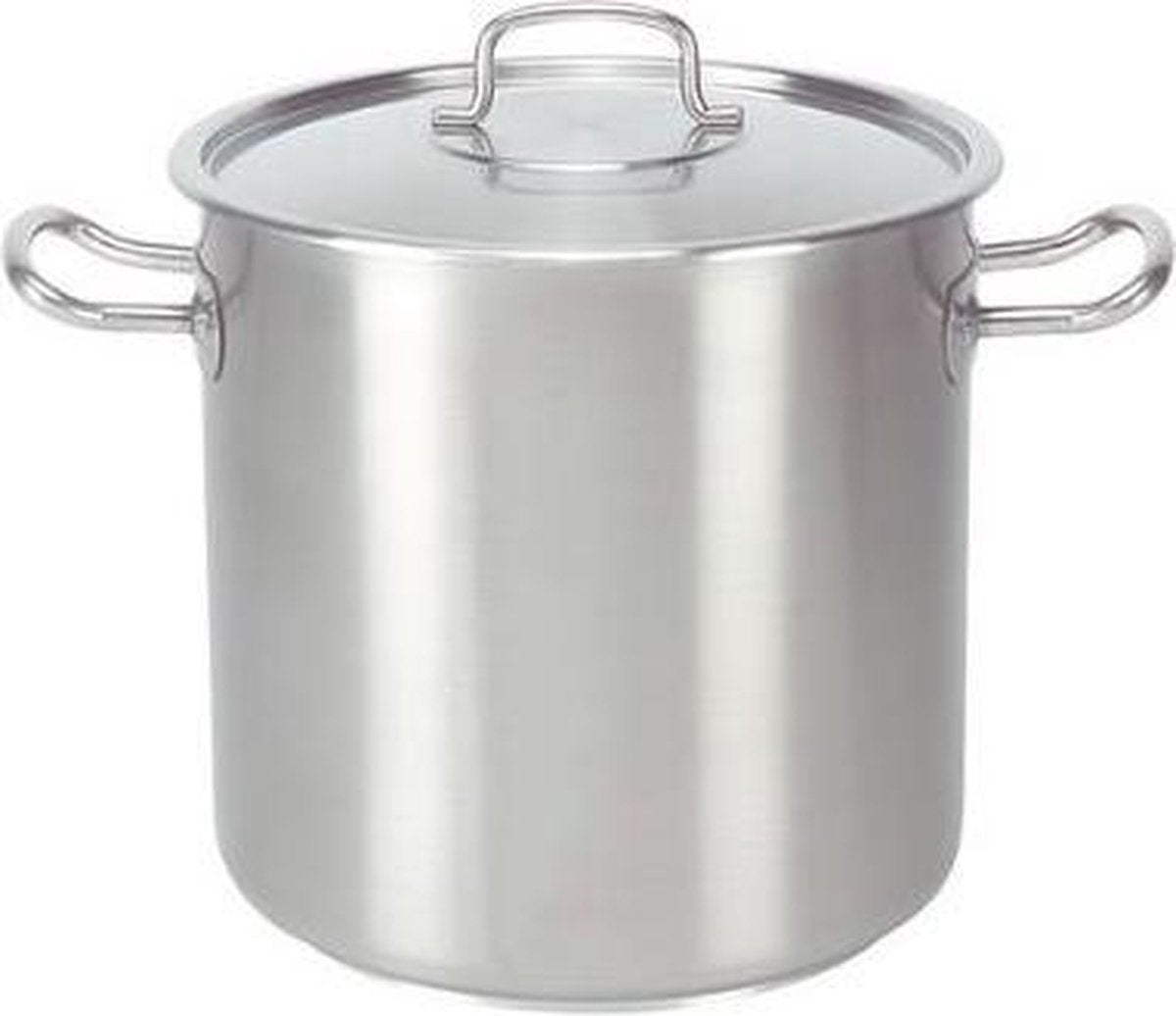 Pujadas Kookpan hoog 45 ltr roestvrijstaal