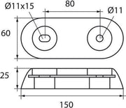 Talamex zinken Anode 1