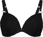 Hunkemöller Dames Voorgevormde push-up beugel bikinitop Crochet Cup A - E - maat C70