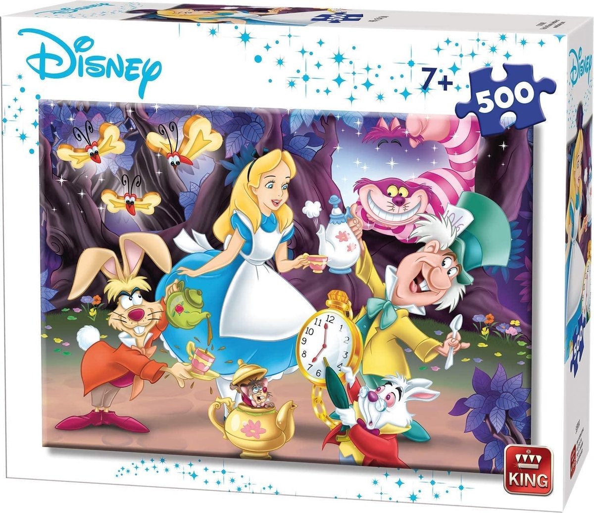 Disney 500 Stukjes Puzzel Alice in Wonderland - King - 48 x 34 cm
