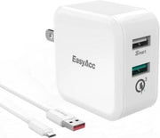 USB Stekker Lader | Quick Charge 3.0 | 2 poorten | US Plug