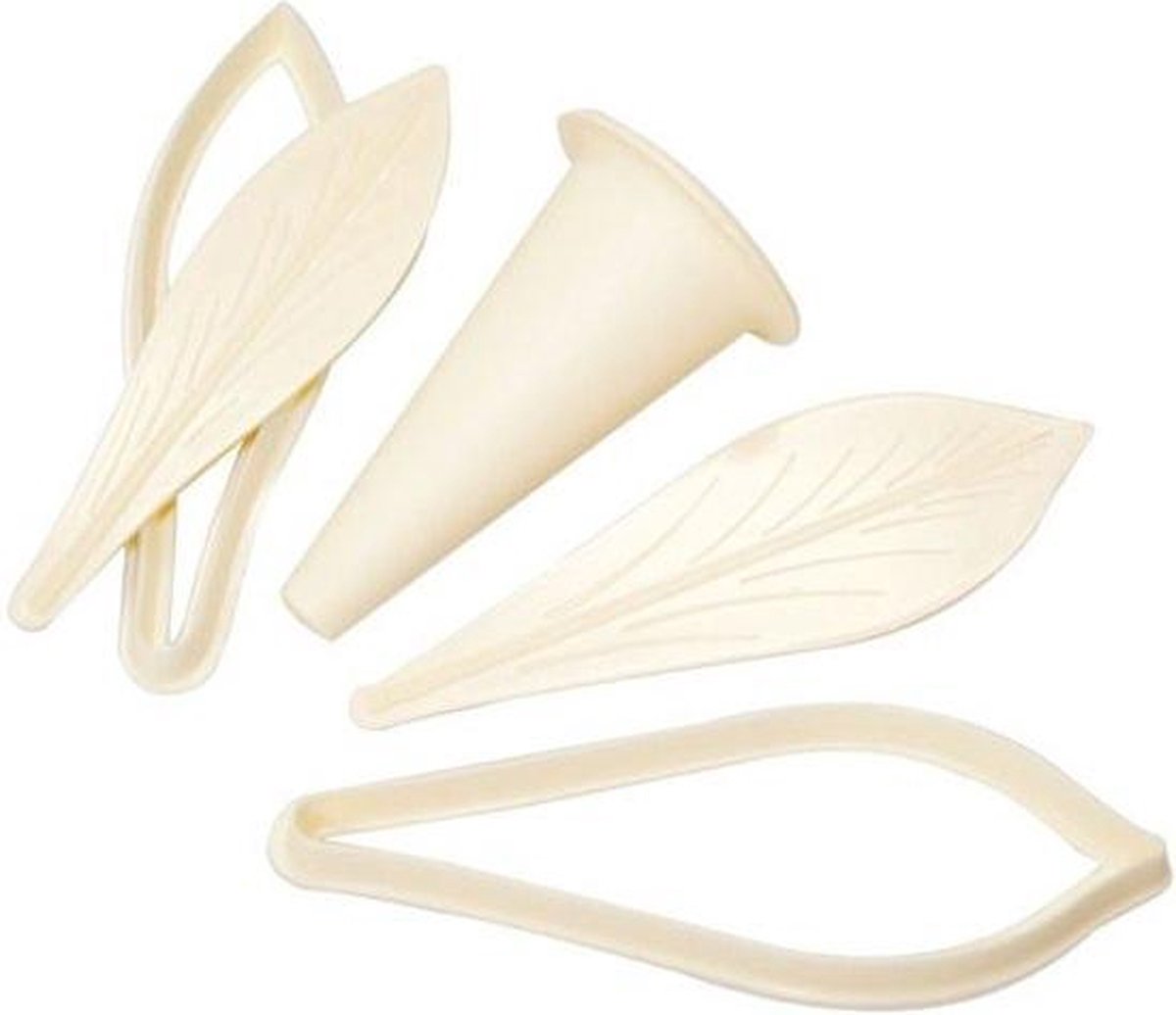 FMM Lelie Bladeren Fondant Uitsteker Set