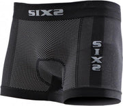 SIXS BOX2 Boxer Shorts Black Carbon Unisex (met zeem) Size M