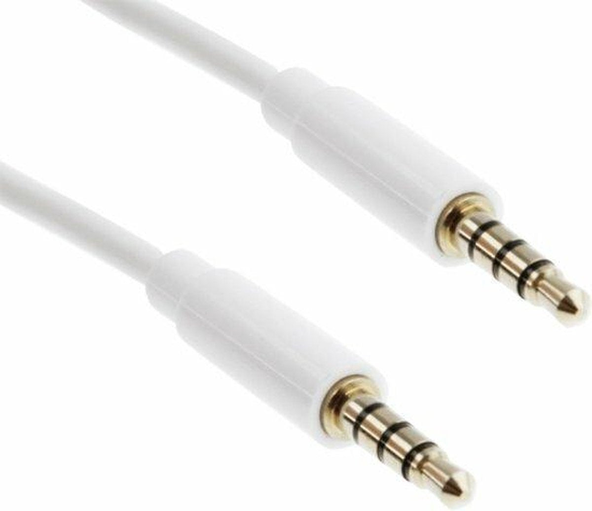 1 METER|3.5MM Jack Aux Male Kabel Naar 3.5MM Jack Male Adapter|Wit / White
