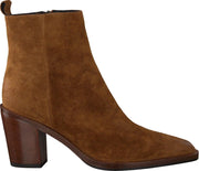 Notre-V By6605x Enkellaarsjes - Enkelboots - Dames - Cognac - Maat 42