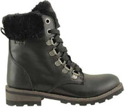 Braqeez 418750-589 Meisjes Biker Boots - Zwart - Leer - Veters