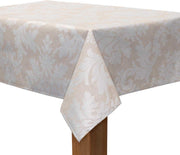 MixMamas Tafelkleed Gecoat Jacquard Chateau Barok – 140 x 250 cm – Beige
