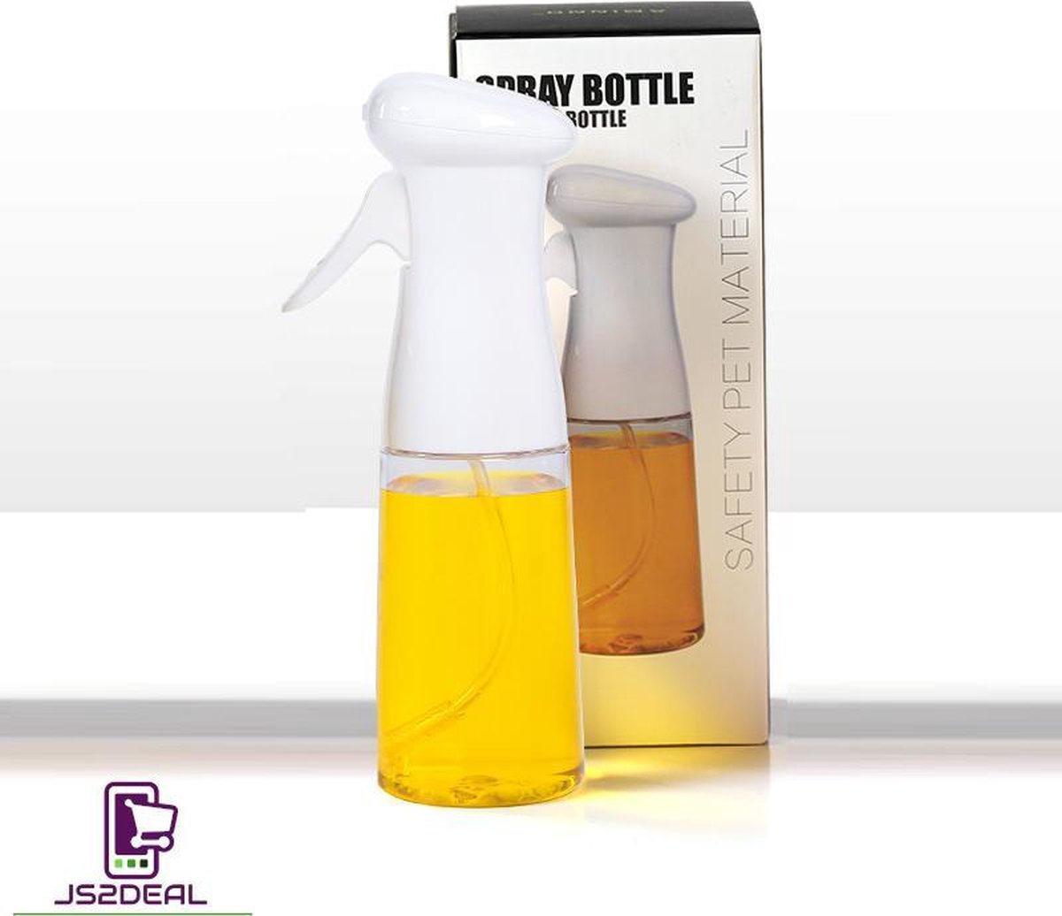 JS2DEAL Olijfolie Sprayer - 210ML - hervulbare olie sprayer verstuiver- gezonder koken - perfect voor airfryer