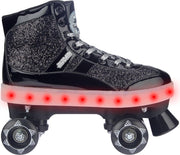 Nijdam Rolschaatsen Flashing - Glitter and Glamour - Zwart - 31/32