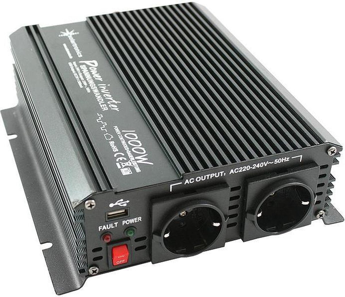 24V - 230V Gemodificeerde sinus Spanningsomvormer 1000W